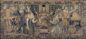 Tapestry Depicting the Sacrifice of Isaac by English School
